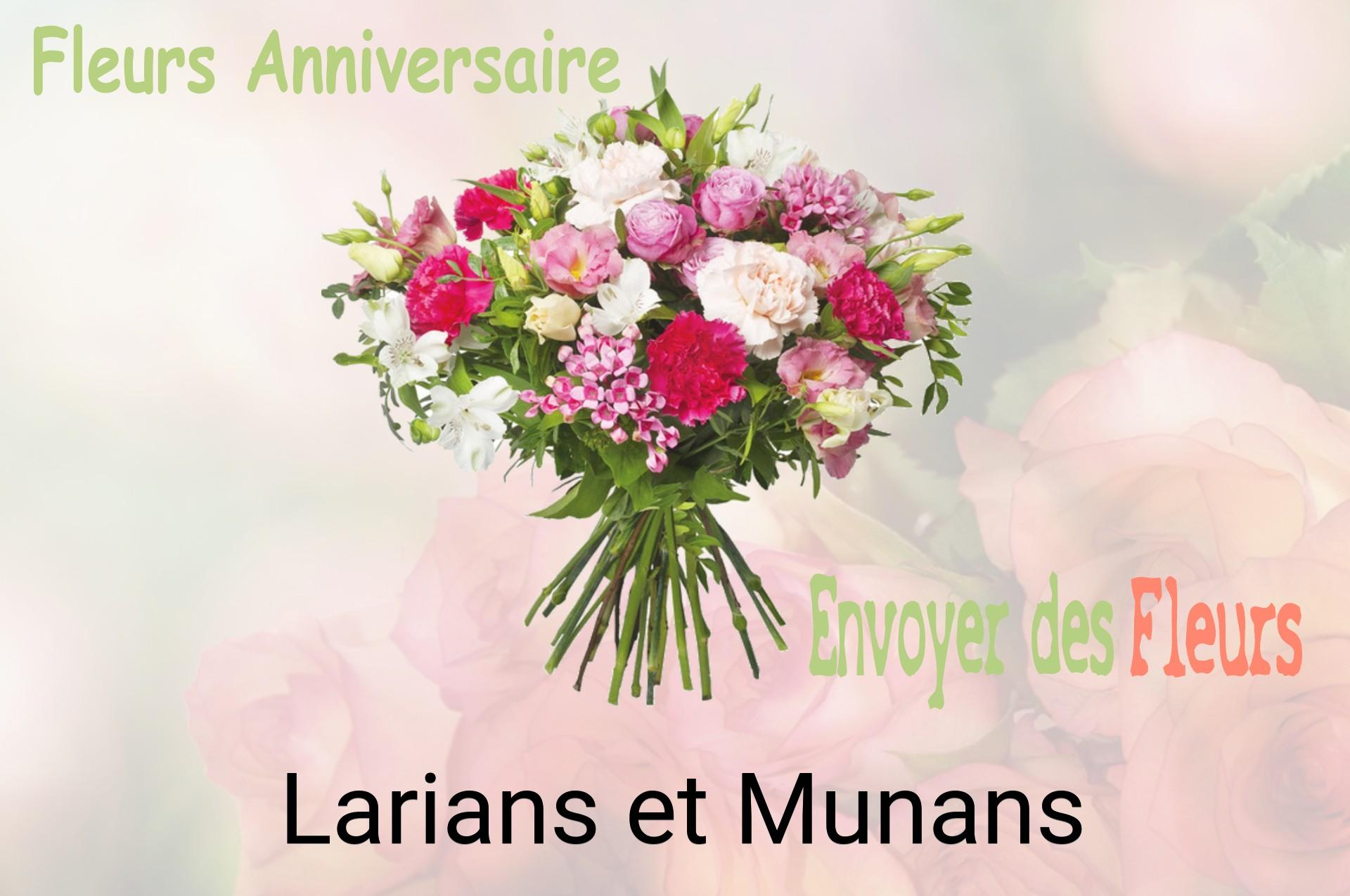 Bouquet de fleurs d’anniversaire livré à Larians-et-Munans
