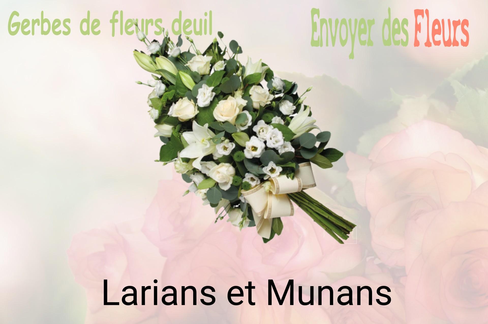 Gerbe de fleurs de deuil livrée à Larians-et-Munans